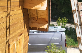 Couverture des rives extérieur, Chantier à Izeron dans le 38