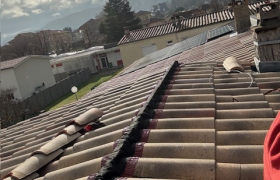 Chantier, à Sassenage, dans le 38